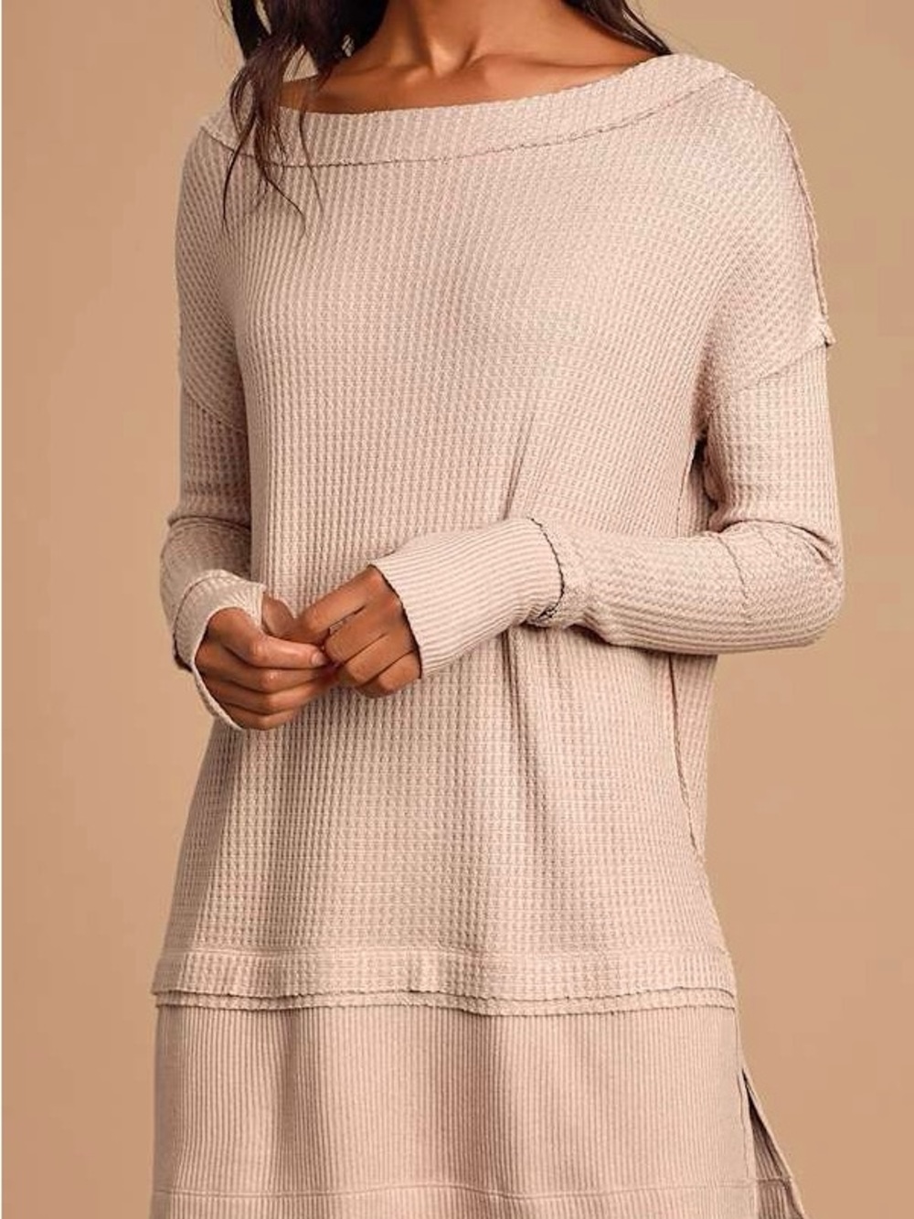 Free People We The Free North Shore Thermal Knit Long Sleeve